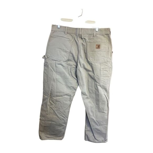 Carhartt Dungaree fit Utility Duck Pants Sz 34/29 Gray - Picture 2 of 5